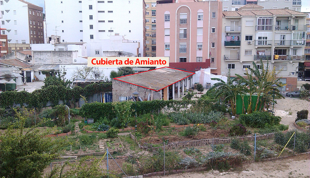 Cubierta a sustituir para cumplir normativas de seguridad